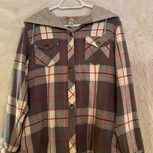 Hooded flannel